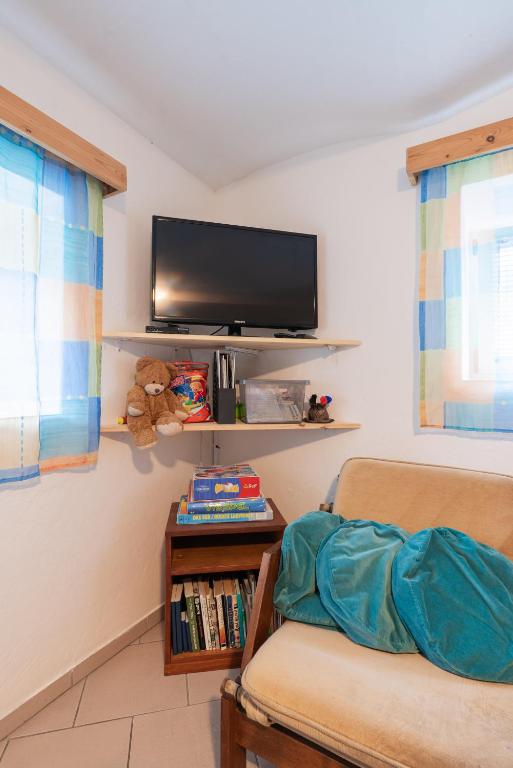 TV a/nebo společenská místnost v ubytování Holiday House Mária