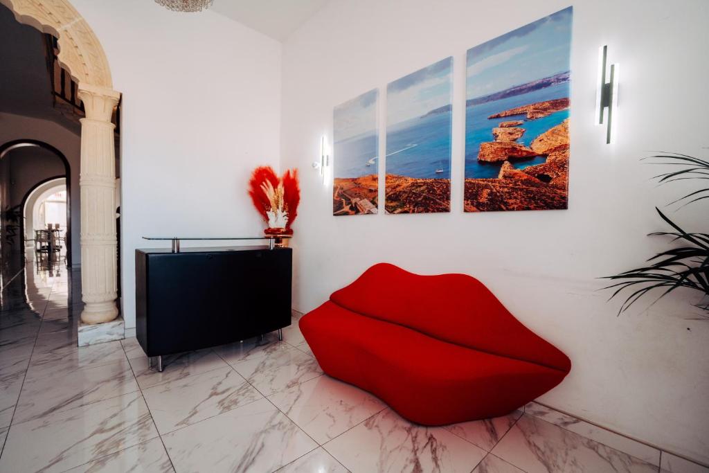 Posezení v ubytování Rapture Gozo - Guesthouse
