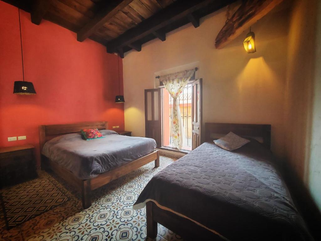 Postel nebo postele na pokoji v ubytování Casa Tequio