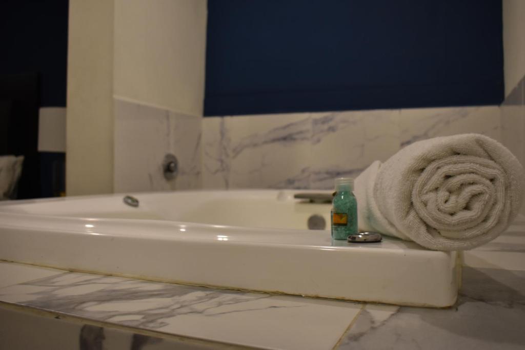 Koupelna v ubytování Hotel Casa 20