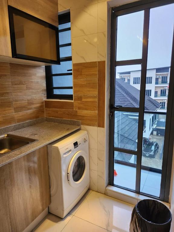 Kuchyň nebo kuchyňský kout v ubytování Penthouse