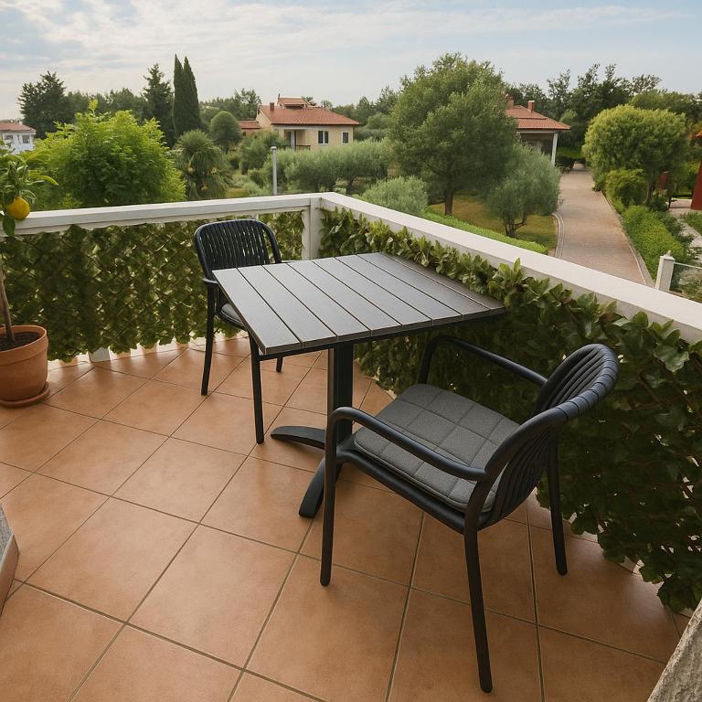 Balkón nebo terasa v ubytování Apartment Tezak
