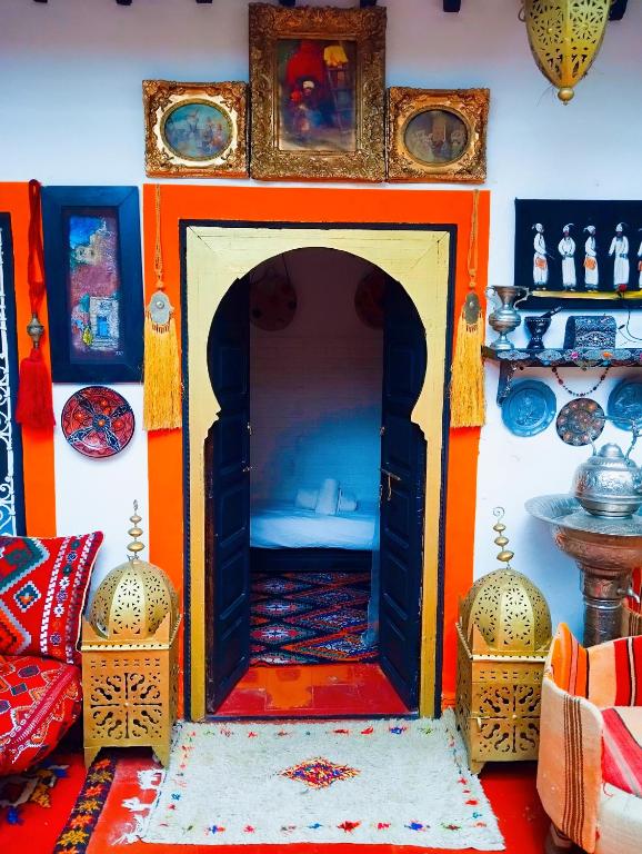 Posezení v ubytování riad cherif
