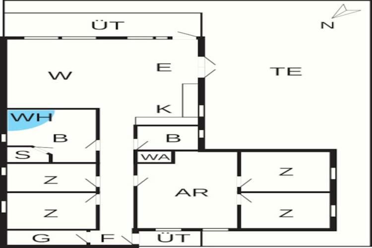 Půdorys ubytování 10 person holiday home in Haderslev-By Traum