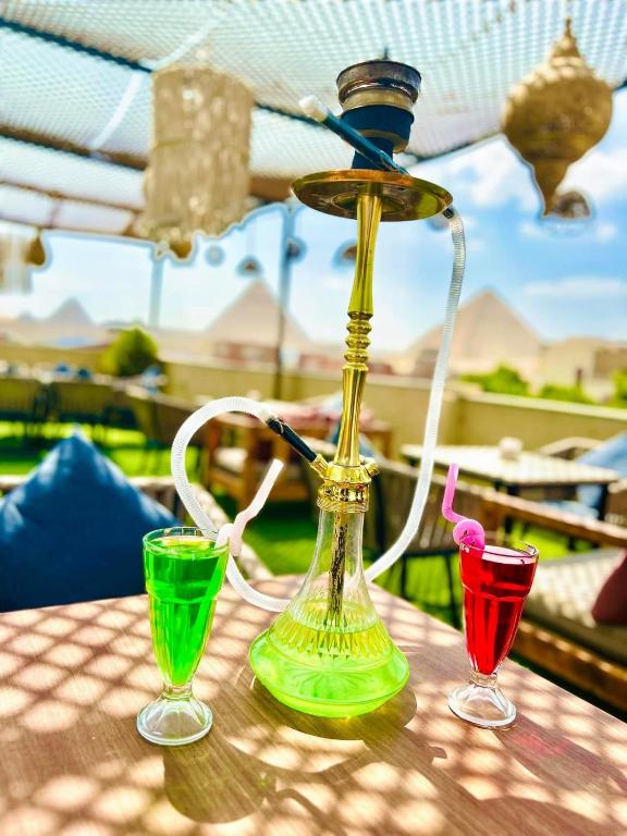Nápoje v ubytování Farsha Pyramids Inn