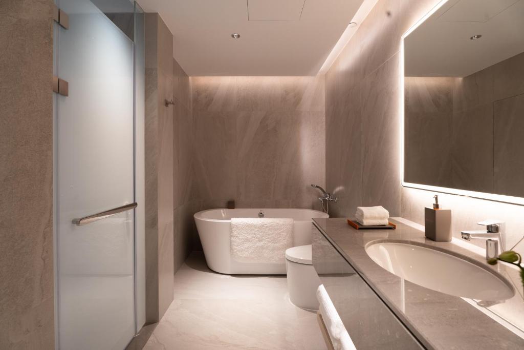 Koupelna v ubytování Ronghuitong SSAW Hotel