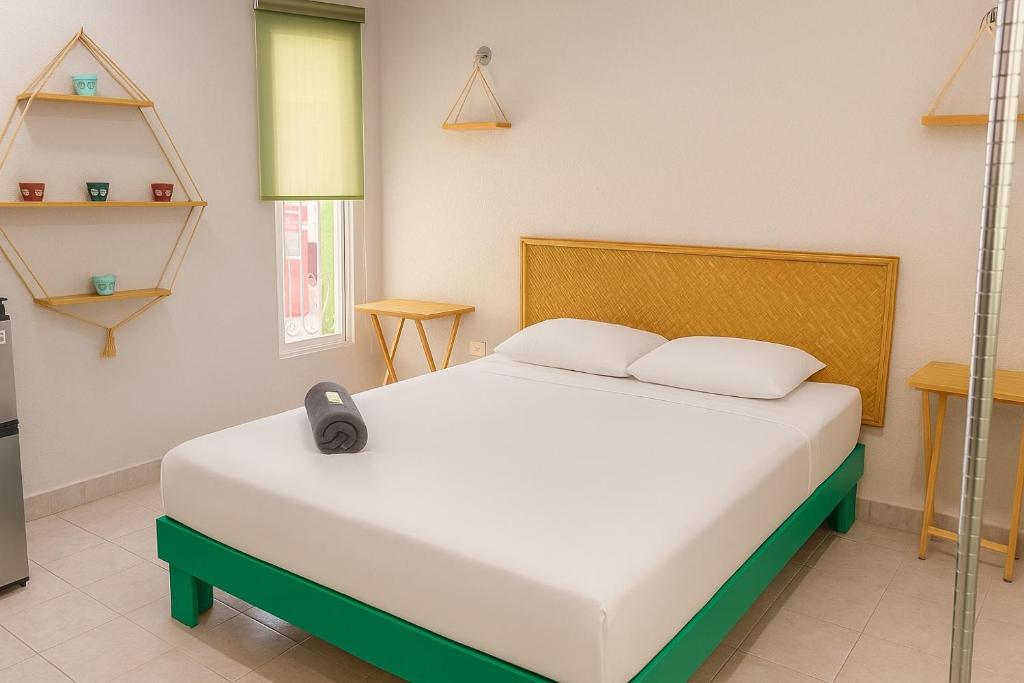 Ένα ή περισσότερα κρεβάτια σε δωμάτιο στο Burgos Studio