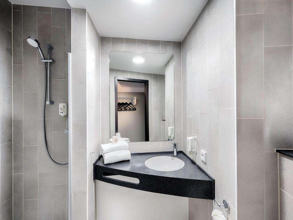 Koupelna v ubytování B&B HOTEL Wien-Heiligenstadt