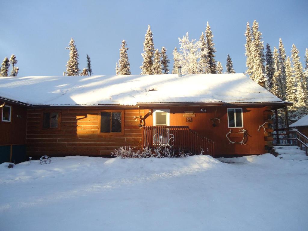 Antler's Rest Bed and Breakfast v zimě