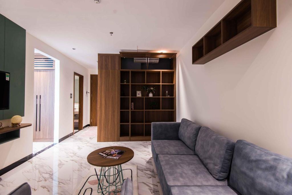 Posezení v ubytování Hoàng Cầu Paradise Hotel by Luxe Hospitaliy
