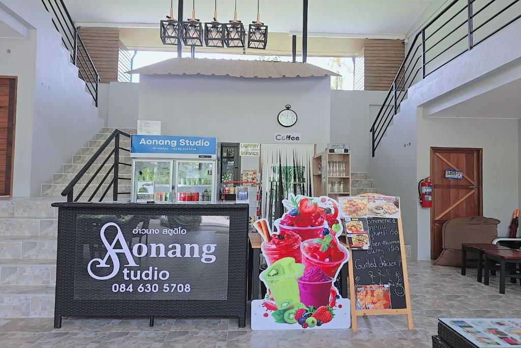 Certifikát, hodnocení, plakát nebo jiný dokument vystavený v ubytování Aonangstudio