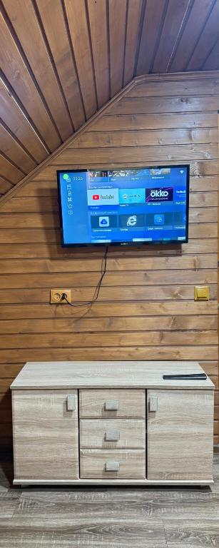 TV a/nebo společenská místnost v ubytování Садиба Сойми