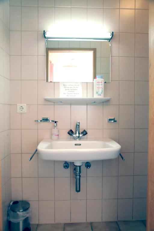 Koupelna v ubytování Ländlezimmer