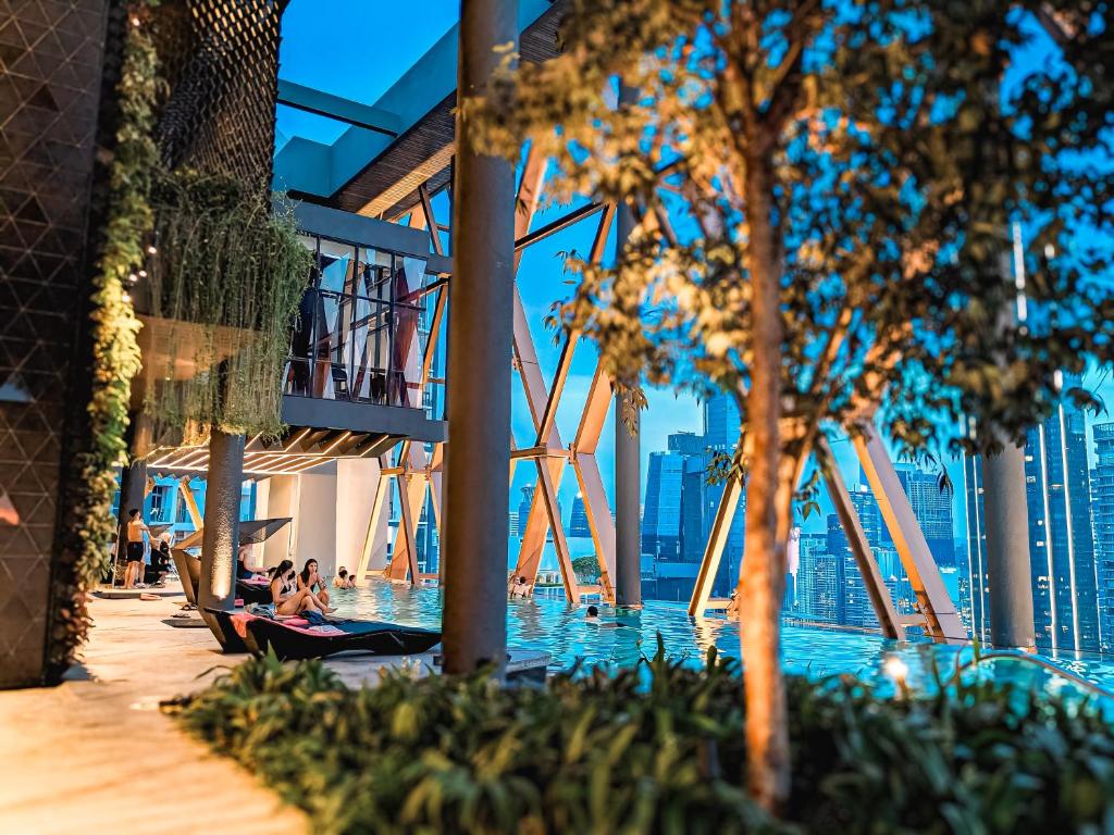 Zahrada ubytování Scarletz Suites KLCC Skyline Stay
