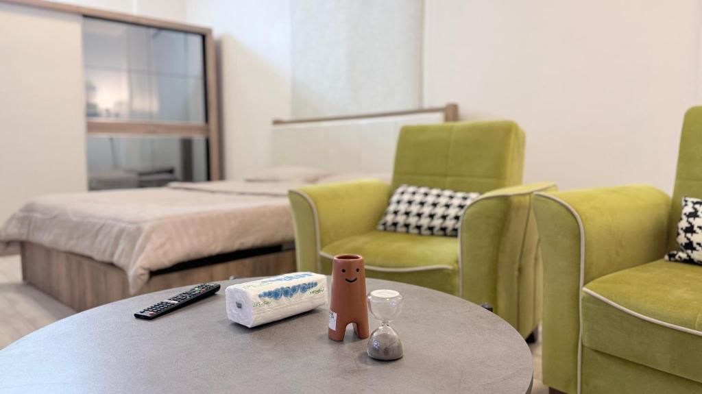 Cama o camas de una habitación en مسكن البدر