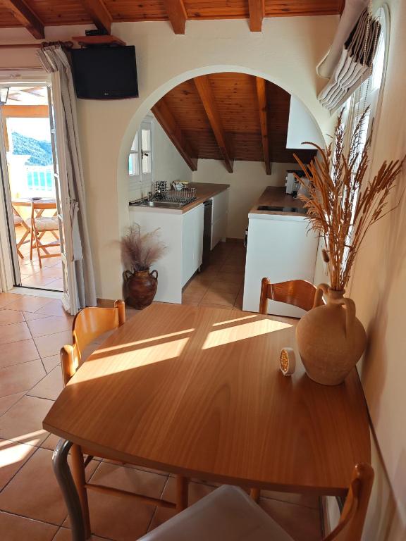 Kuchyň nebo kuchyňský kout v ubytování Alexandra Natalia Aparthotel