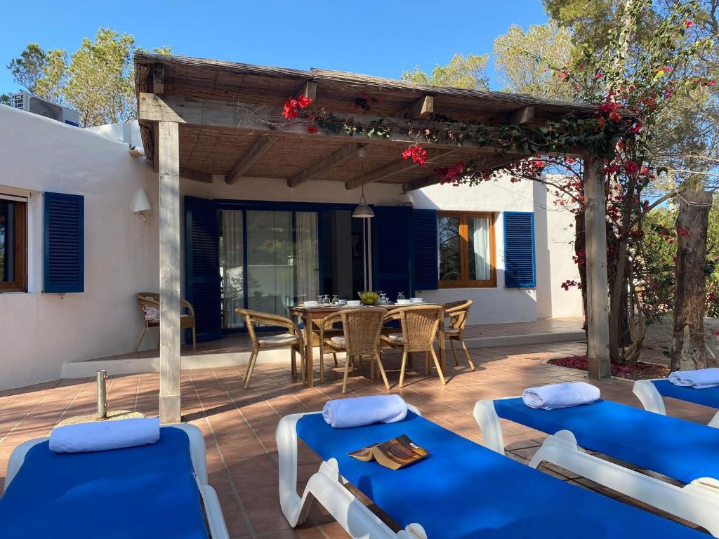 Balkón nebo terasa v ubytování Casa Barca Cala Saona