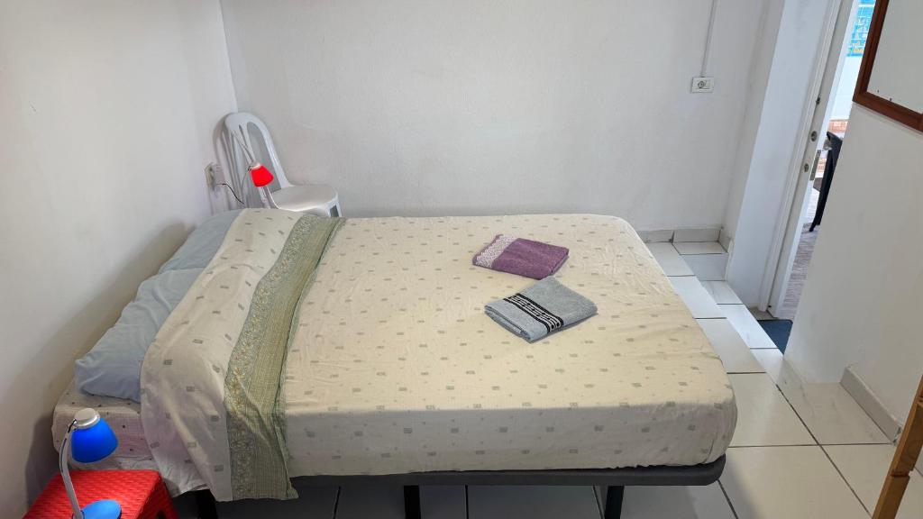 Postel nebo postele na pokoji v ubytování 7 Calcosas