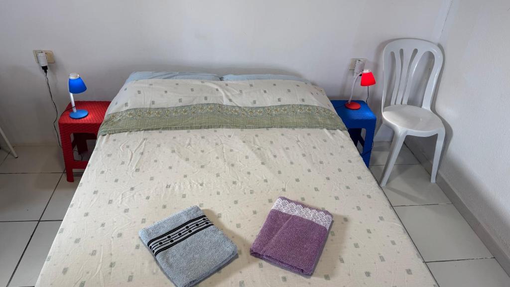 Postel nebo postele na pokoji v ubytování 7 Calcosas
