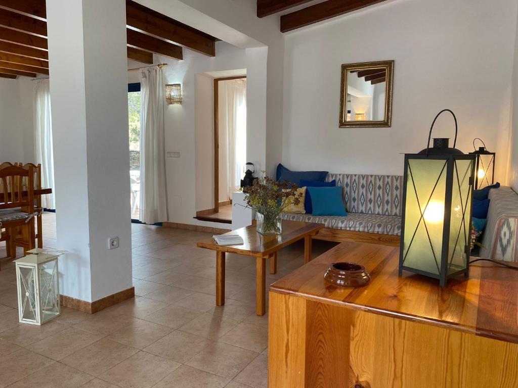 Posezení v ubytování Casa Barca Cala Saona