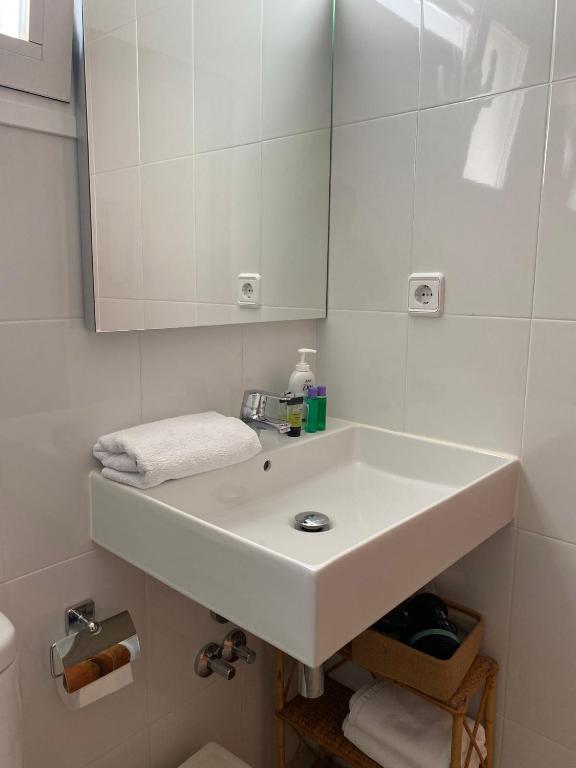 Koupelna v ubytování Casa Barca Cala Saona