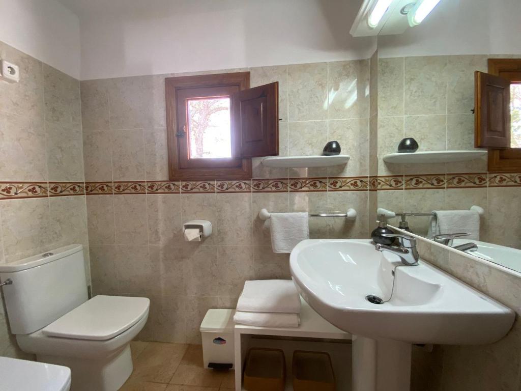 Koupelna v ubytování Casa Barca Cala Saona