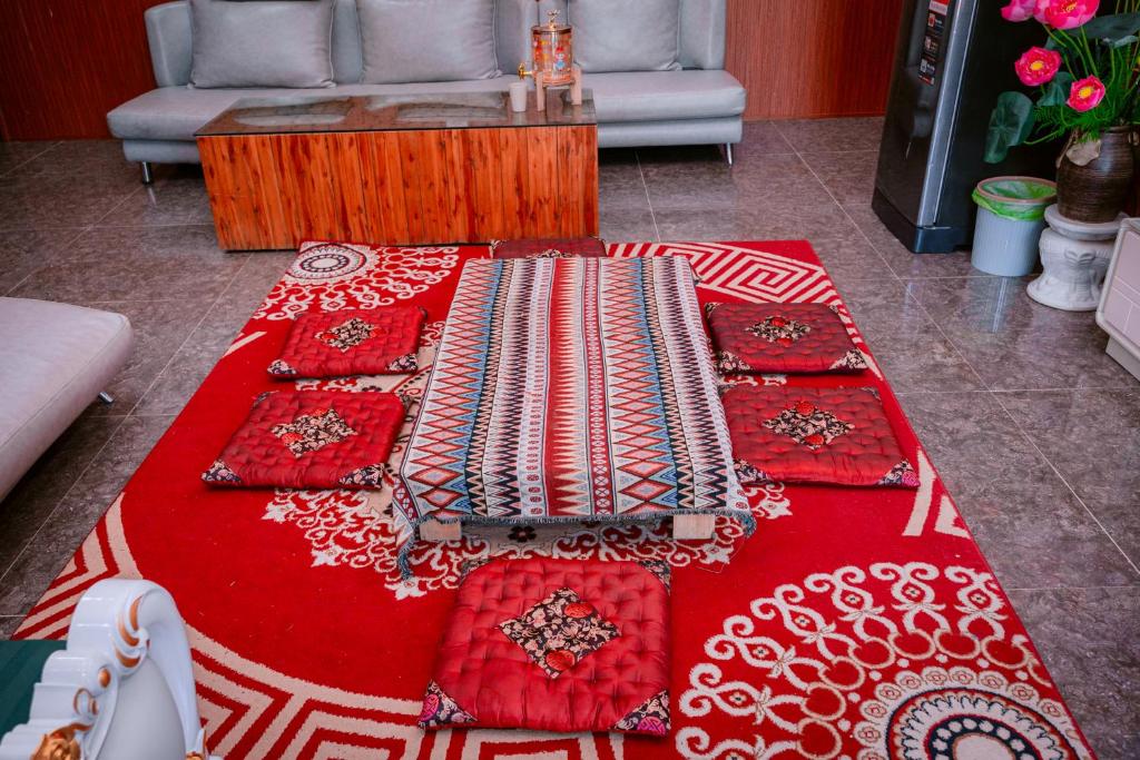 Posezení v ubytování Chiềng Farm Homestay Hoà Bình