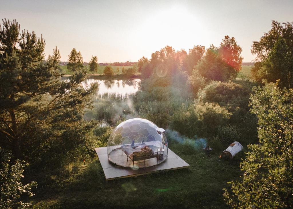 Příroda nedaleko luxury tent