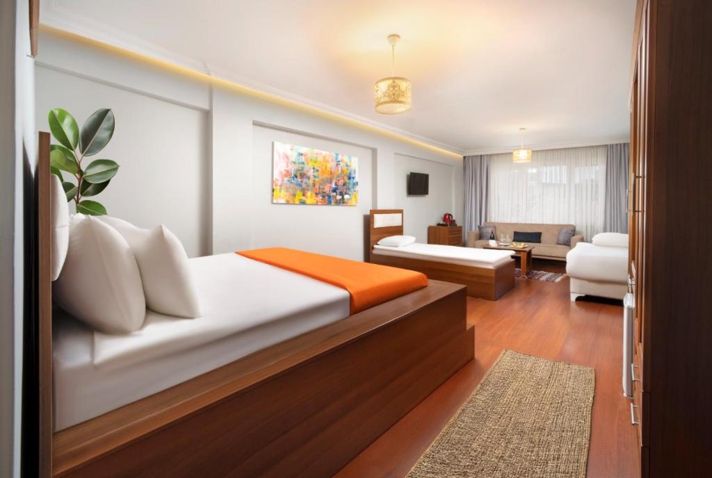 Postel nebo postele na pokoji v ubytování Sultanahmet Enjoyer Suites