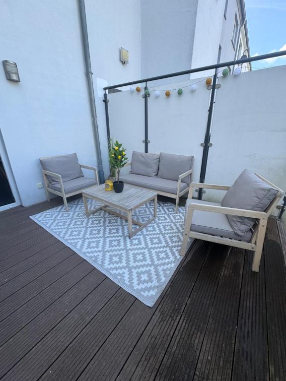 Χώρος καθιστικού στο FeWo Möwe