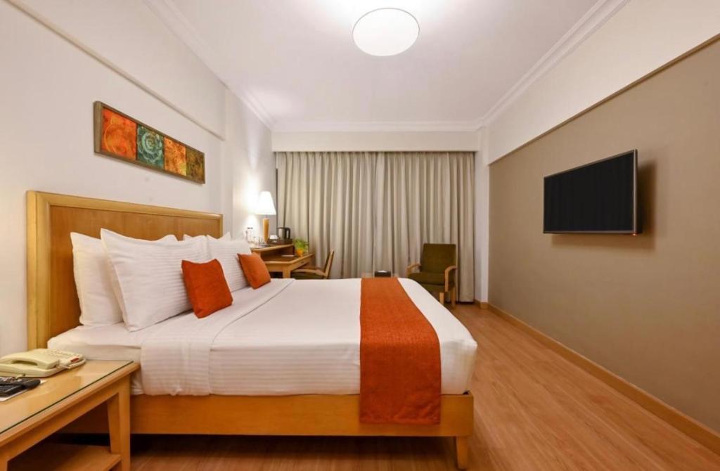 TV a/nebo společenská místnost v ubytování Hotel Diamond Inn-Near IGI -Airport-Terminal-3