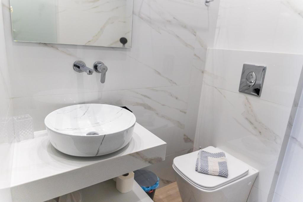 Koupelna v ubytování Hotel Diana