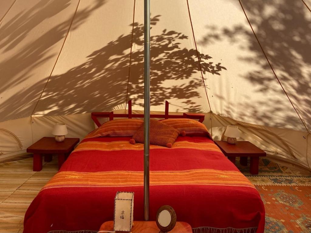 Posteľ alebo postele v izbe v ubytovaní Podere di Maggio - Glamping tent 3