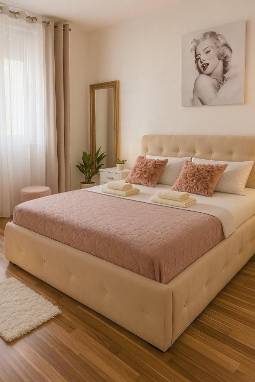 Postel nebo postele na pokoji v ubytování Apartment #Story