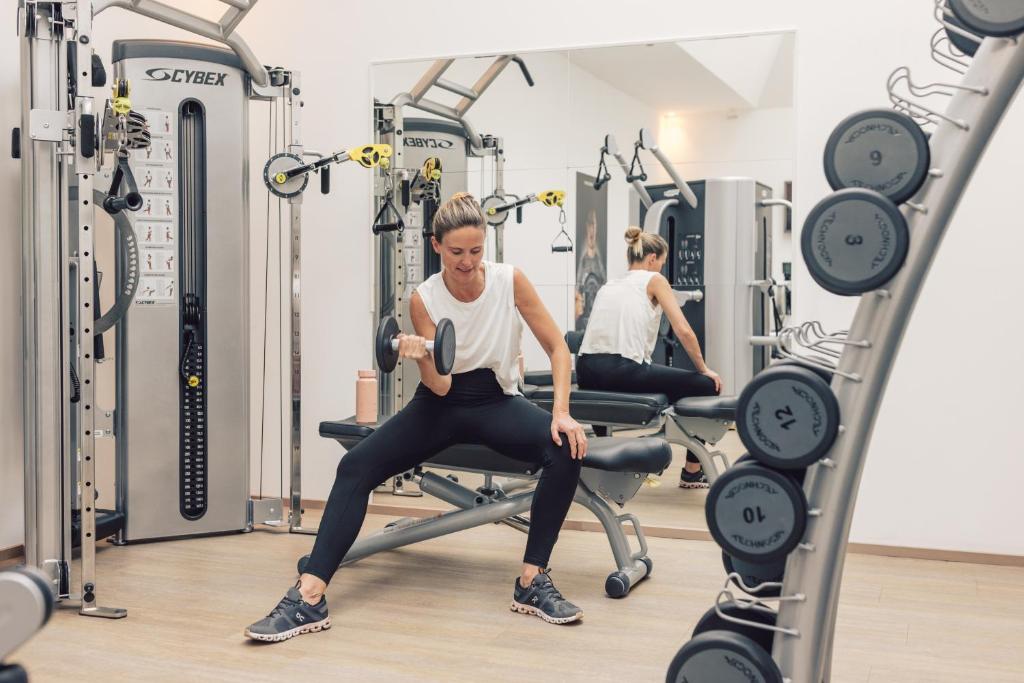 Fitness centrum a/nebo fitness zařízení v ubytování Boutique Hotel Zach