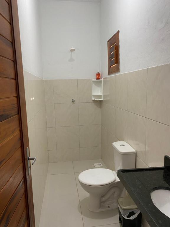 Koupelna v ubytování Casa Maju
