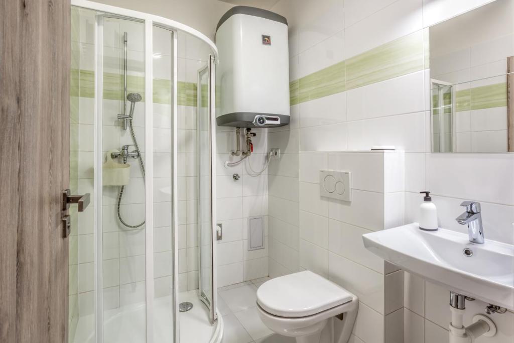 Koupelna v ubytování Apartmány pod Pálavou
