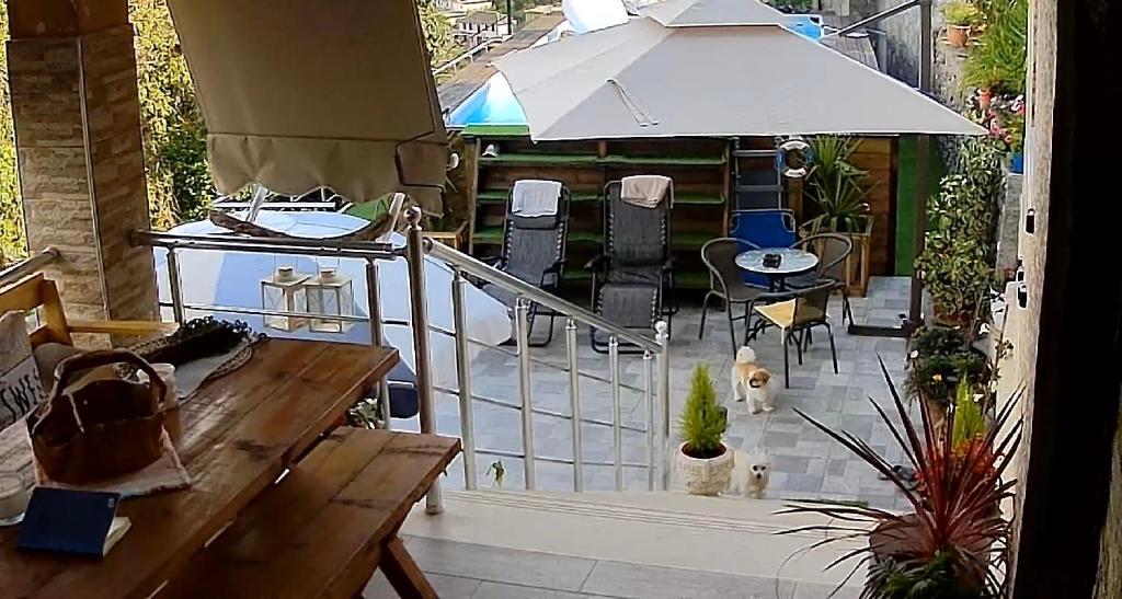 Patio nebo venkovní prostory v ubytování Alva Rooms