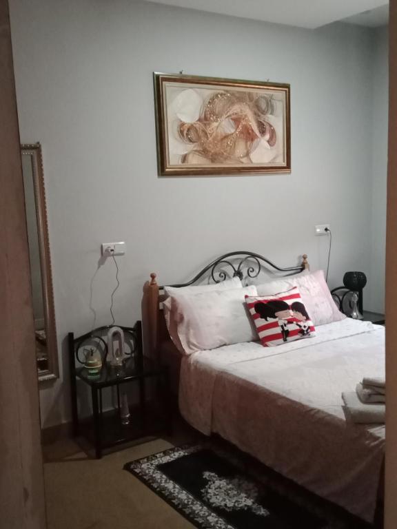 Postel nebo postele na pokoji v ubytování Appartement meublé ennasr49