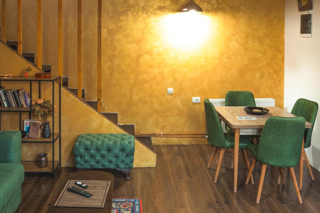 A seating area at Apartmani Kačara
