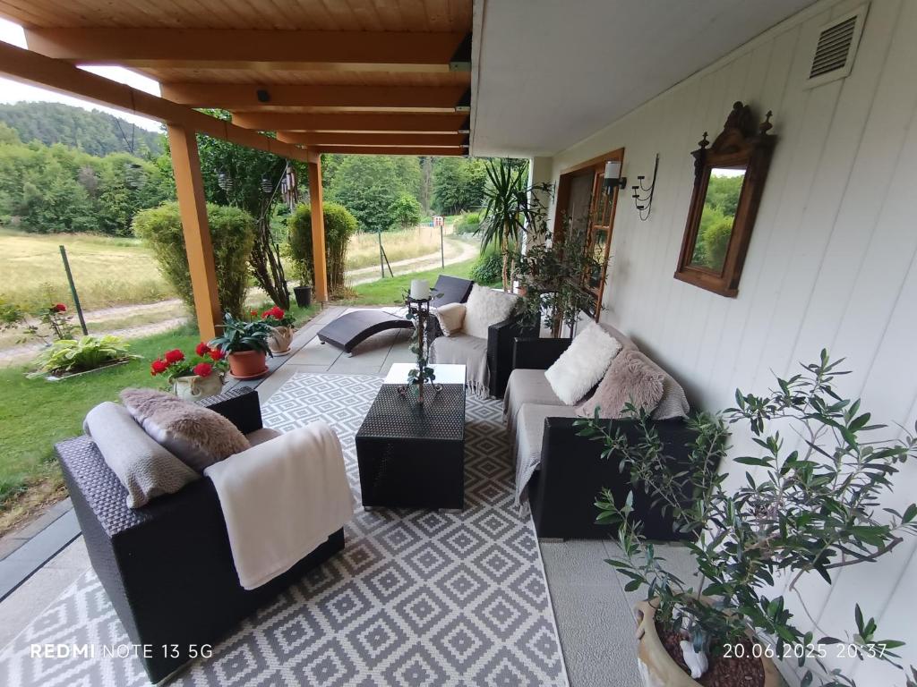 Posezení v ubytování Ferienhaus Familie Zimmermann