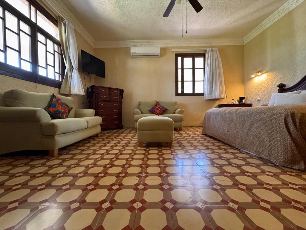 Posezení v ubytování Finca Garullo Hotel Boutique