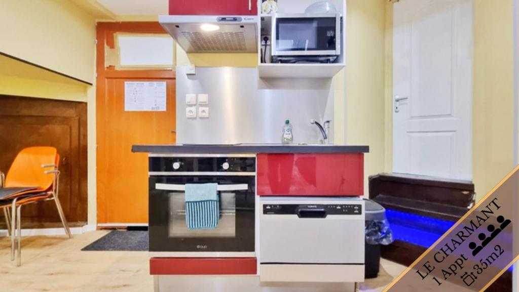 Kuchyň nebo kuchyňský kout v ubytování Splendide Appartement Barr - Route du Vins
