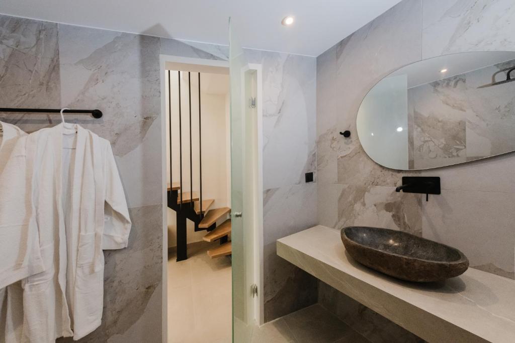 Koupelna v ubytování Evexia boutique hotel & Spa