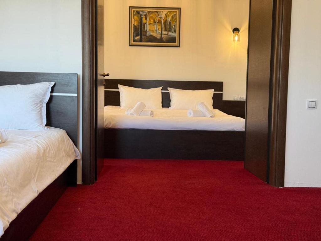 Postel nebo postele na pokoji v ubytování Hotel Q Art Severus