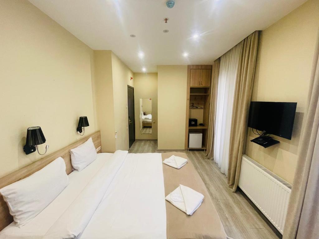 TV a/nebo společenská místnost v ubytování Hotel Brick House