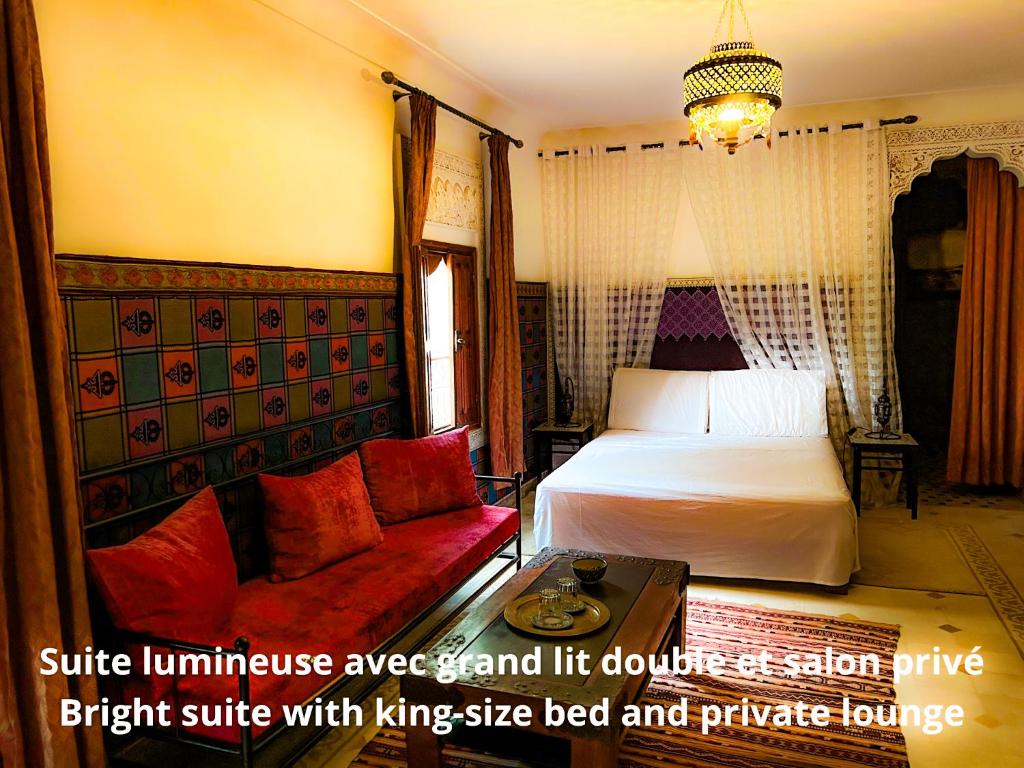 Letto o letti in una camera di Villa DALIA Route Ourika en Exclusivité
