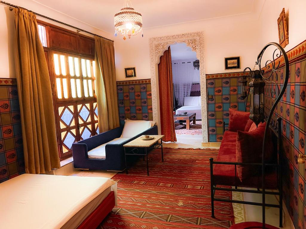 Area soggiorno di Villa DALIA Route Ourika en Exclusivité