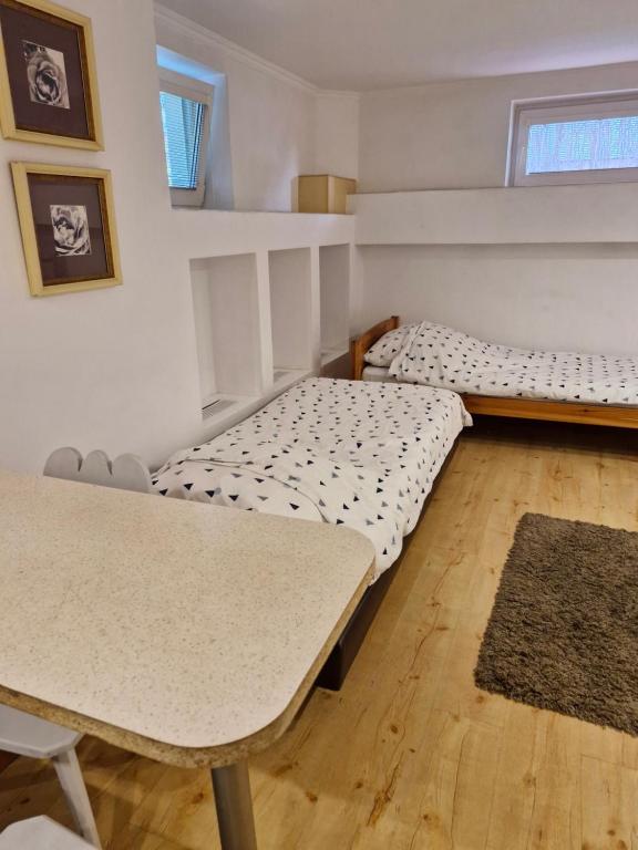 Łóżko lub łóżka w pokoju w obiekcie Apartament Cichy i Wygodny