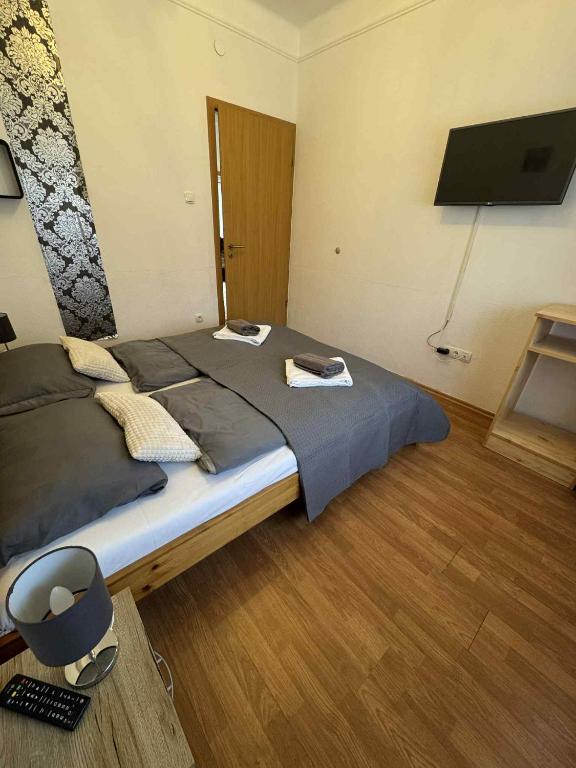 TV a/nebo společenská místnost v ubytování Gábor Áron Apartment